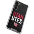 University of Utah Interlocking U Galaxy S24 FE Clear Case